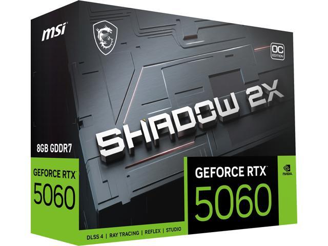 MSI - NVIDIA GeForce RTX 5060 8G SHADOW 2X OC 8GB GDDR7 PCI Express Gen 5 Graphics Card - Black - image 11