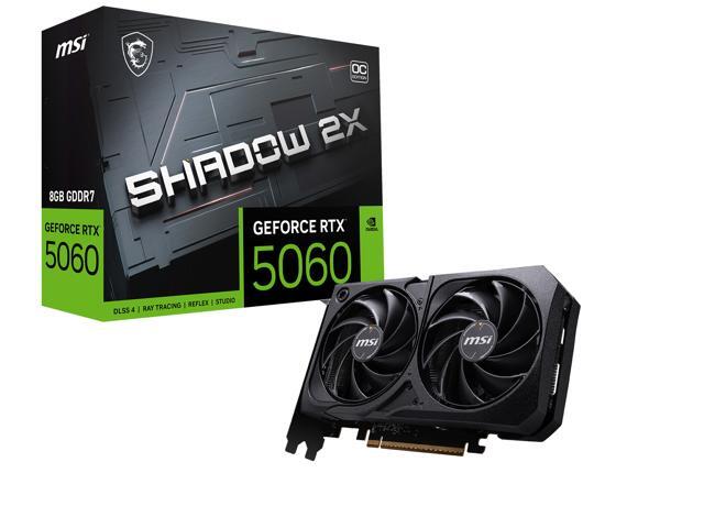 MSI - NVIDIA GeForce RTX 5060 8G SHADOW 2X OC 8GB GDDR7 PCI Express Gen 5 Graphics Card - Black - image 12