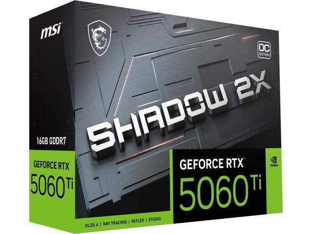 MSI - NVIDIA GeForce RTX 5060 Ti 16G SHADOW 2X OC PLUS 16GB GDDR7 PCI Express Gen 5 Graphics Card - Black - image 12