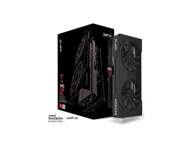 XFX - Swift AMD Radeon RX 9060XT OC Gaming Edition 8GB GDDR6 PCI Express 5.0 Gaming Graphics Card - Black - image 6