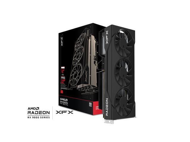 XFX - Swift AMD Radeon RX 9070GRE Triple Fan Gaming Edition with 12GB GDDR6 HDMI 3xDP, AMD RDNA 4 - Black - image 8