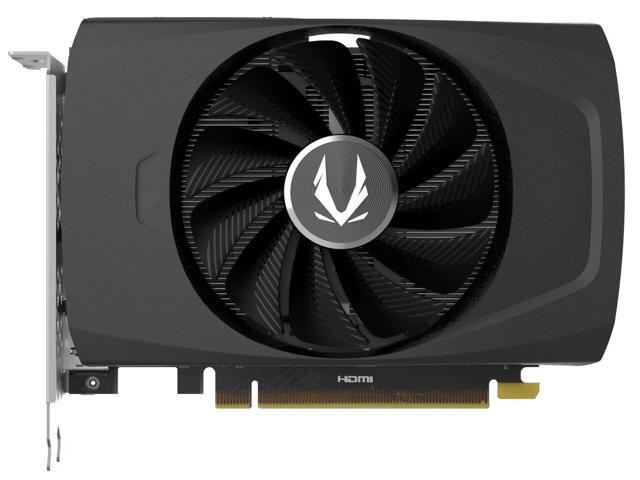 Open Box - ZOTAC GAMING GeForce RTX 4060 8GB Solo DLSS 3 8GB GDDR6 128-bit 17 Gbps PCIE 4.0 Super Compact Gaming Graphics Card, ZT-D40600G-10L