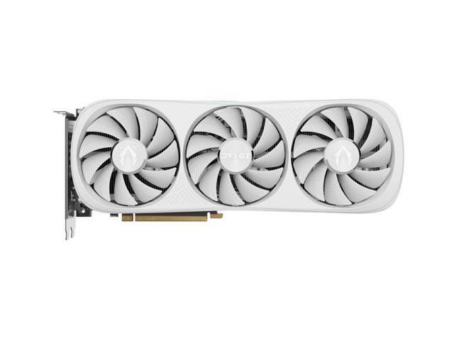 Open Box - ZOTAC GAMING GeForce RTX 4070 Ti Trinity OC White Edition DLSS 3 12GB GDDR6X 192-bit 21 Gbps PCIE 4.0 Gaming Graphics Card, IceStorm 2.0.