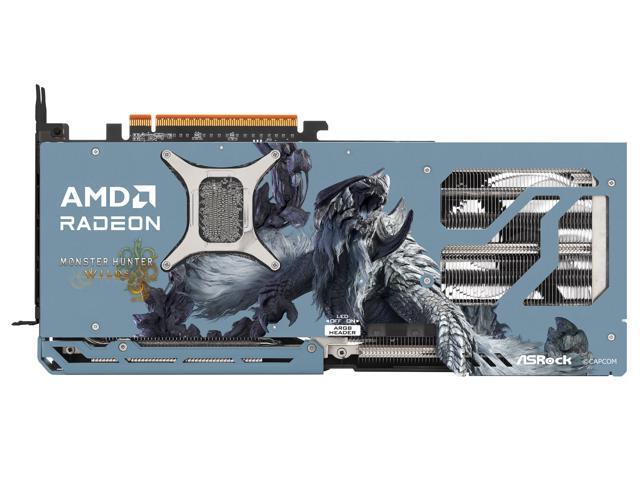 ASRock Monster Hunter Wilds Radeon RX 9070 XT Graphics Card RX9070XT MH 16G