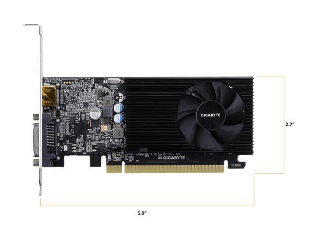 GIGABYTE GeForce GT 1030 Low Profile D4 2G DirectX 12 GV-N1030D4-2GL Graphics Card