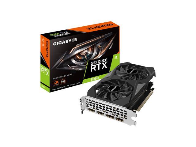 GIGABYTE - NVIDIA GeForce RTX 3050 WINDFORCE OC V2 6GB GDDR6 PCI Express 4.0 Graphics Card - Black - image 8