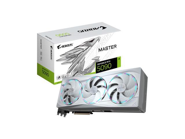 GIGABYTE - NVIDIA GeForce RTX 5090 AORUS MASTER ICE 32G GDDR7 PCI Express 5.0 Graphics Card - White - image 9