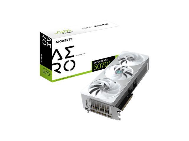 GIGABYTE - NVIDIA GeForce RTX 5070 Ti AERO OC 16G GDDR7 PCI Express 5.0 Graphics Card - White - image 9