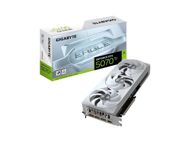 GIGABYTE - NVIDIA GeForce RTX 5070 Ti EAGLE OC ICE SFF 16G GDDR7 PCI Express 5.0 Graphics Card - White - image 9