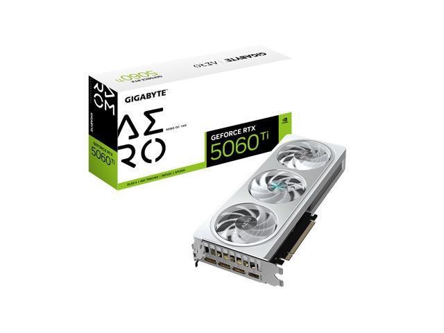 GIGABYTE - NVIDIA GeForce RTX 5060 Ti AERO OC 16G GDDR7 PCI Express 5.0 Graphics Card - White - image 7