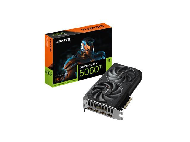 GIGABYTE - NVIDIA GeForce RTX 5060 Ti WINDFORCE OC 8G GDDR7 PCI Express 5.0 Graphics Card - Black - image 7