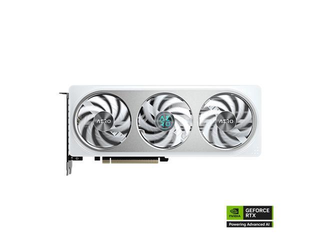 GIGABYTE - GeForce RTX 5060 AERO OC 8G Graphics Card, 8GB 128-bit GDDR7, PCIe 5.0, WINDFORCE cooling system - White - image 3