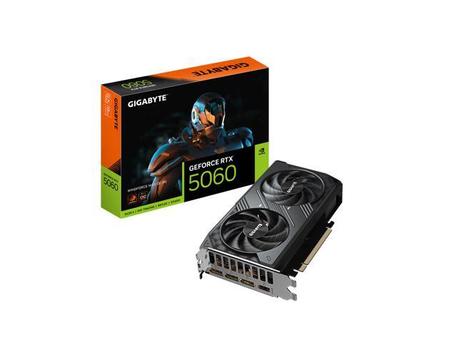 GIGABYTE WINDFORCE GeForce RTX 5060 Graphics Card GV-N5060WF2MAX OC-8GD