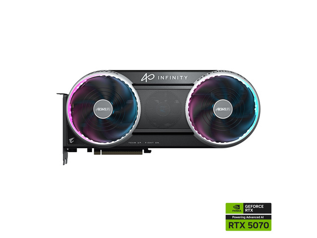 AORUS GeForce RTX 5070 INFINITY 12G Graphics Card GV-N5070AORUS IF-12GD — photo 2