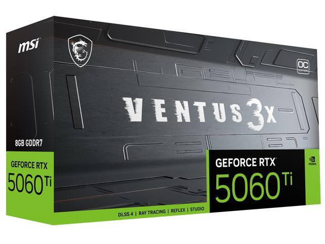 MSI - NVIDIA GeForce RTX 5060 Ti 8GB GDDR7 VENTUS 3X OC Edition PCI Express 5.0 Graphics Card - Black/Sliver - image 11