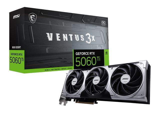 MSI - NVIDIA GeForce RTX 5060 Ti 8GB GDDR7 VENTUS 3X OC Edition PCI Express 5.0 Graphics Card - Black/Sliver - image 12