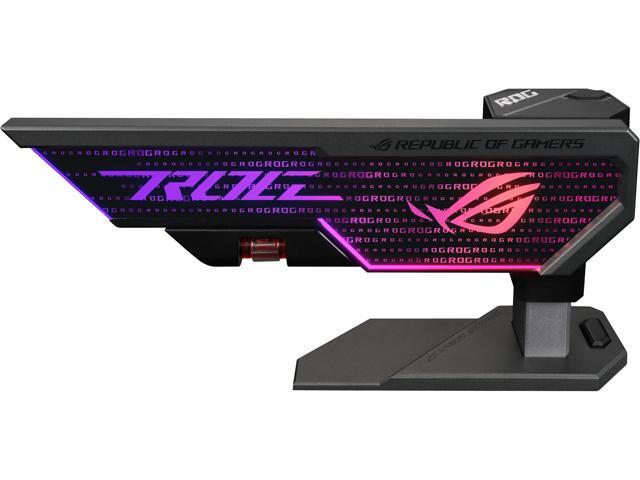 ASUS ROG Herculx Graphics Card Holder (Tool-free design, Included spirit level, Solid zinc alloy, 72-128mm, Aura Sync)
