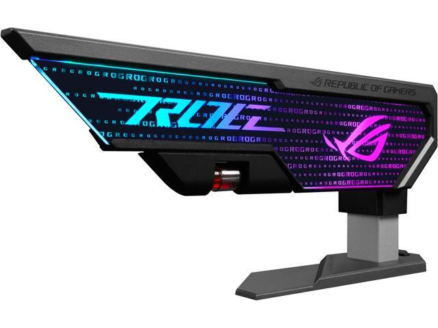 ASUS ROG Herculx Graphics Card Holder (Tool-free design, Included spirit level, Solid zinc alloy, 72-128mm, Aura Sync)