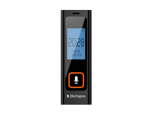 DICTOPRO X200 - Digital Voice Recorder with Sensitive Microphones, Voice Activated Continuous Recording, Password, Mini Dictaphone Device with 582...