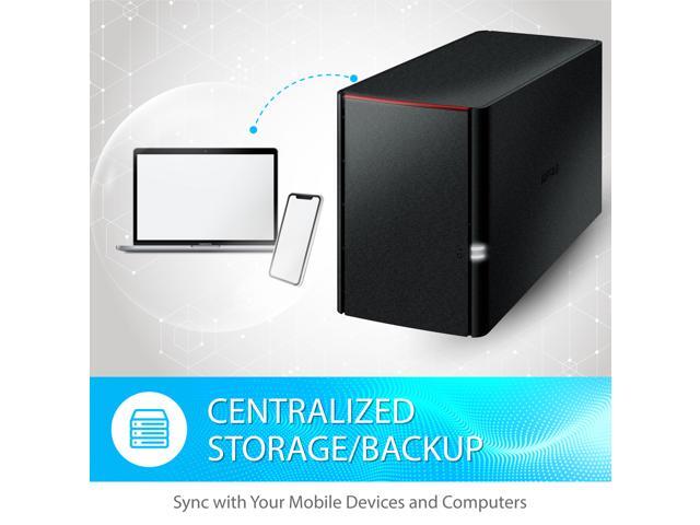 BUFFALO LinkStation 220 2-Bay Personal Cloud Network Storage 12TB (2x6TB) with Hard Drives Included