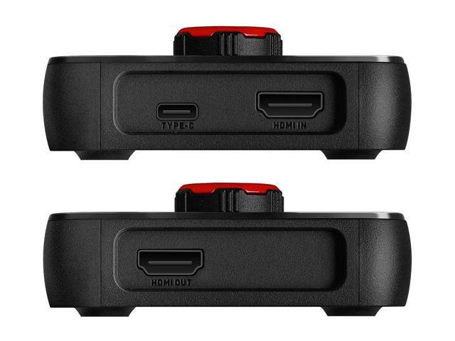 EVGA XR1 Pro Capture Card, 1440p/4K HDR Capture/Pass Through, Certified for OBS, USB 3.1, ARGB, Audio Mixer