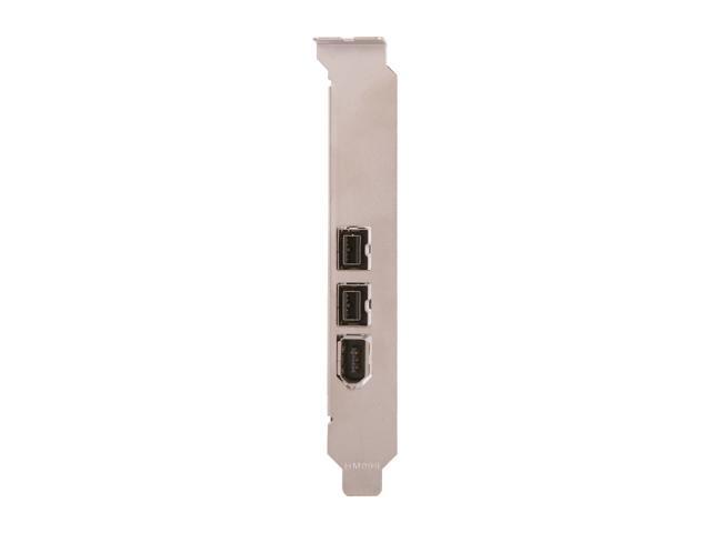SYBA SY-PEX30016 3 Port IEEE 1394 Firewire 2x 1394B & 1x 1394A PCIe 1.1 x1 Card TI XIO2213B Chipset