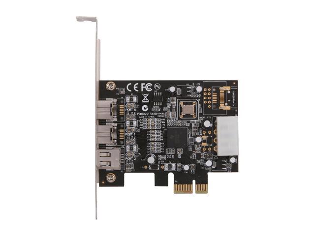 SYBA SY-PEX30016 3 Port IEEE 1394 Firewire 2x 1394B & 1x 1394A PCIe 1.1 x1 Card TI XIO2213B Chipset