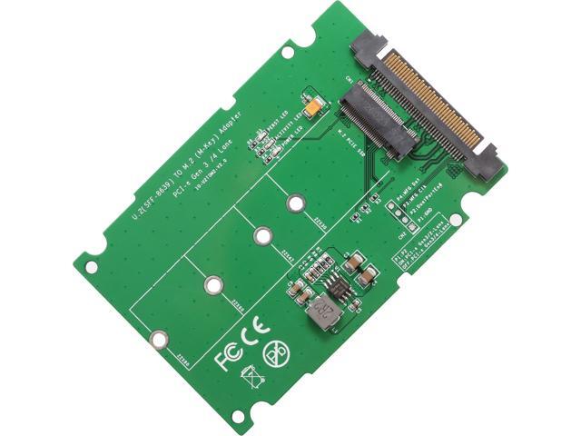 SYBA M.2 PCIe I/F NVMe SSD to U.2 (SFF-8639) 2.5-Inch SSD Adapter with Cable Model SI-ADA40123