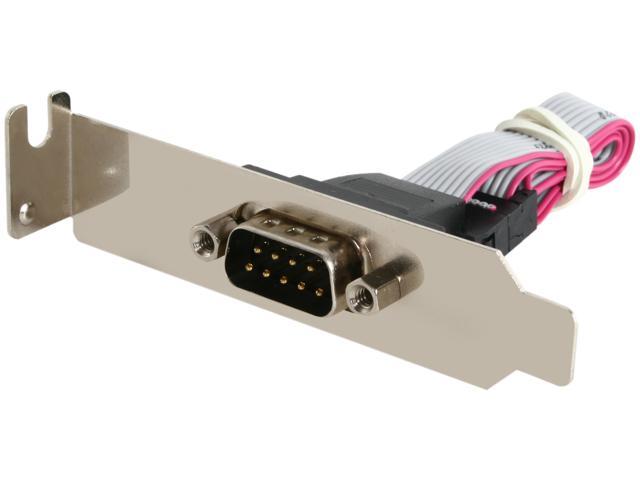 StarTech.com 9-pin Serial to 10-pin Header Slot Plate with Low Profile Bracket Model PLATE9MLP