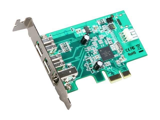 StarTech.com 3 Port 2b 1a Low Profile 1394 PCI Express FireWire Card Adapter Model PEX1394B3LP