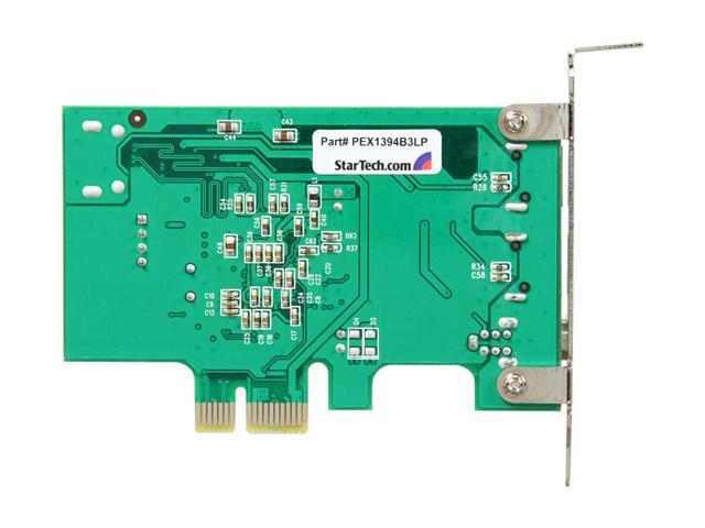 StarTech. com 3 Port 2b 1a Low Profile 1394 PCI Express FireWire Card Adapter Model PEX1394B3LP