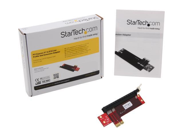StarTech. com PCI Express X1 to X16 Low Profile Slot Extension Adapter Card Model PEX1TO162