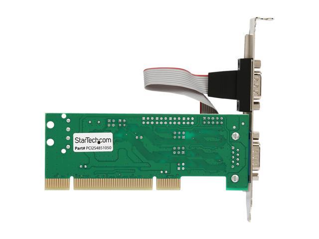 StarTech. com 2 Port PCI RS422/485 Serial Adapter Card with 161050 UART Model PCI2S4851050
