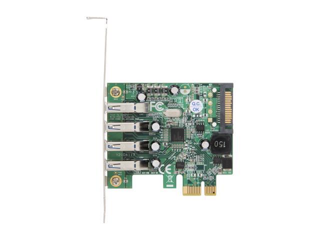 StarTech. com PEXUSB3S4V 4 Port PCI Express PCIe SuperSpeed USB 3.0 Controller Card Adapter with UASP - SATA Power - USB 3 PCIe Card