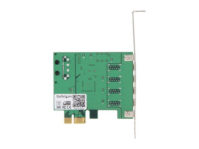 StarTech. com PEXUSB3S4V 4 Port PCI Express PCIe SuperSpeed USB 3.0 Controller Card Adapter with UASP - SATA Power - USB 3 PCIe Card