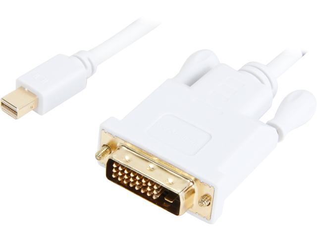 StarTech Model MDP2DVIMM3W 3 ft. 3 ft Mini DisplayPort to DVI Adapter Converter Cable - Mini DP to DVI 1920 x 1200 - 1 pack