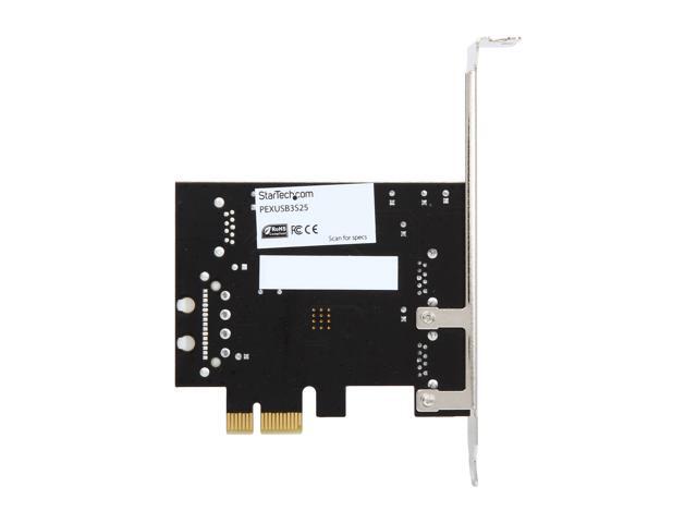 StarTech. com 2 Port PCI Express (PCIe) SuperSpeed USB 3.0 Card Adapter with UASP - LP4 Power Model PEXUSB3S25