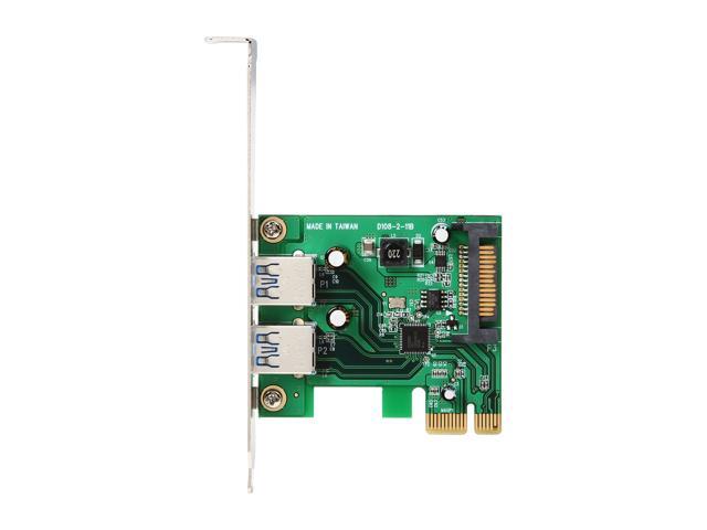 StarTech. com 2 Port PCI Express (PCIe) SuperSpeed USB 3.0 Card Adapter with UASP - SATA Power Model PEXUSB3S24
