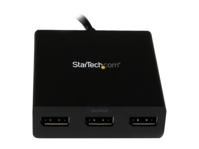 StarTech. com MSTMDP123DP Mini DisplayPort to DisplayPort Multi Monitor Splitter - 3-Port MST Hub - mDP 1.2 to 3x DP MST Hub