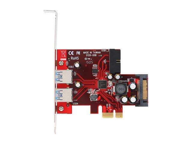StarTech. com PEXUSB3S2EI 4-port PCI Express USB 3.0 card - 2 external, 2 internal - SATA power