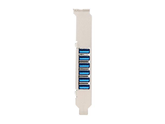 StarTech. com PEXUSB3S7 7 Port PCI Express USB 3.0 Card - Standard & Low-Profile - SATA Power - UASP Support - 1 Internal & 6 External USB 3.0 Ports