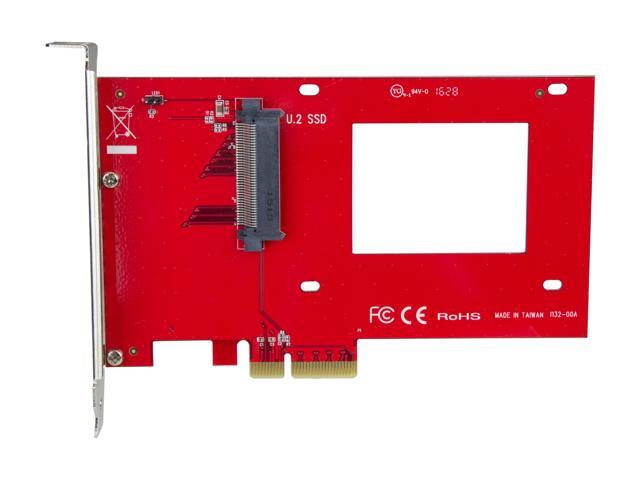 StarTech. com U.2 to PCIe Adapter for 2.5' U.2 NVMe SSD - x4 PCI Express 3.0 Model PEX4SFF8639