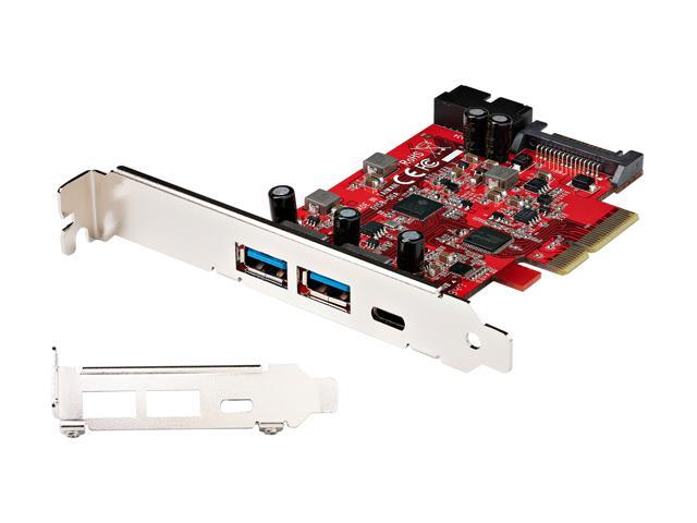 5-Port USB PCIe Card, 10Gbps USB 3.1 Gen 2 PCIe Card w/ 1x USB-C & 2x USB-A, 1x 2 Port IDC (Internal 5Gbps USB Header Expansion), USB C PCIe Card,...