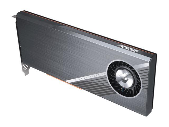 GIGABYTE AORUS Gen4 AIC Adaptor GC-4XM2G4, Easy One Click RAID, Full PCIe 4.0 Design, 4 x PCIe 4.0/3.0 M.2 Slots
