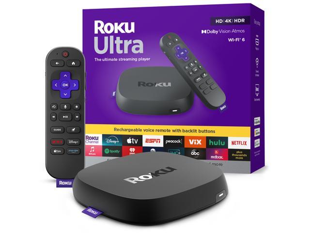 Roku - Ultra | 4K/HDR10+/Dolby Vision & Atmos Streaming Device Rechargeable Backlit Voice Remote Pro Free & Live TV - Black - image 3