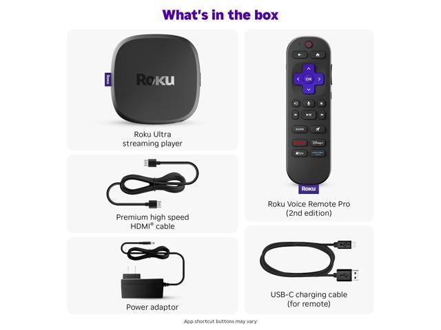 Roku - Ultra | 4K/HDR10+/Dolby Vision & Atmos Streaming Device Rechargeable Backlit Voice Remote Pro Free & Live TV - Black - image 11