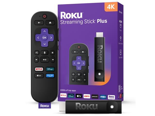 Roku Streaming Stick Plus 2025 - 4K & HDR Roku Streaming Device for TV with Voice Remote - Free & Live TV (3830R)