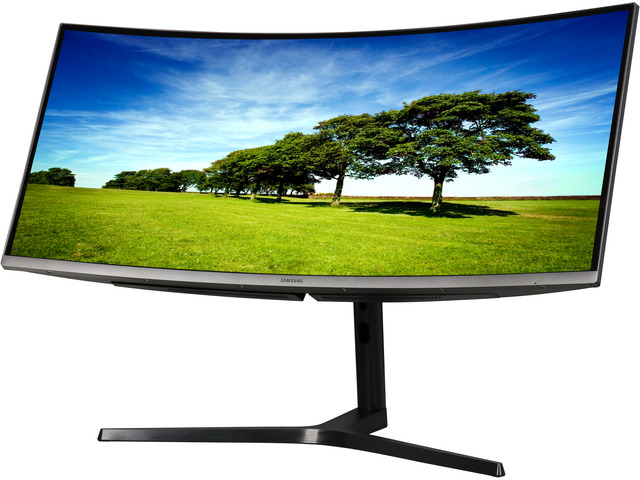 Samsung 890 Series C34H890WJN Black 34' Curved 3440x1440 WQHD sRGB 4ms 100Hz AMD Freesync Monitor, 300cd/m2, HDMI/DP/USB-C/USB Hub, fully adj...