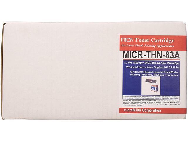 microMICR Corporation Compatible MICR Secure Black Toner Cartridge (Alternative for HP 83A/CF283A)