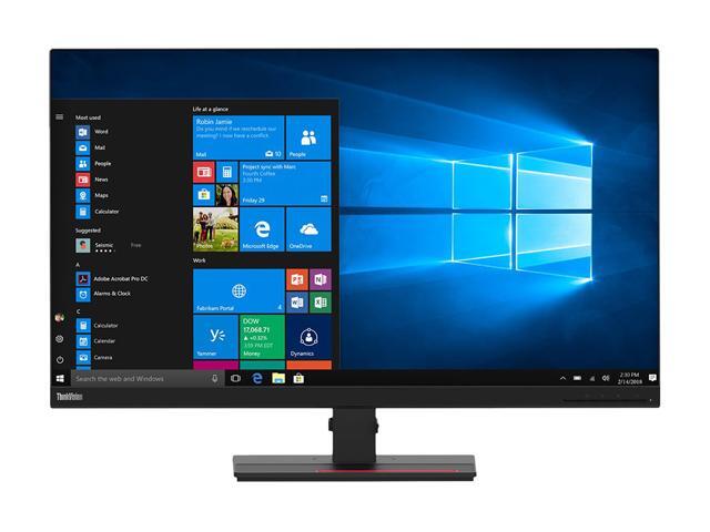 Lenovo ThinkVision T32p-20 31.5' 4K UHD LCD Monitor in-Plane Switching (IPS) Technology 3840 x 2160 HDMI, Raven Black, 60Hz Refresh Rate - HDMI -...